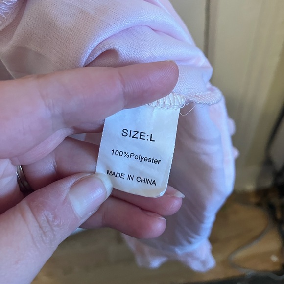 Pink Ruffle Mini Dress - Picture 4 of 7